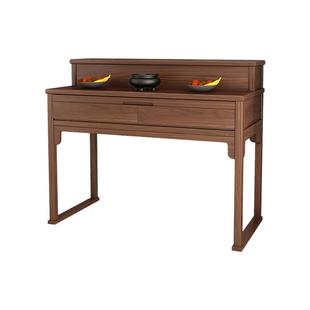 黑胡桃客厅香火桌新中式实木供桌香案家用佛桌佛堂财神供奉桌贡台