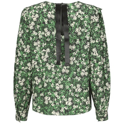 PORTSPURE清新甜美碎花长袖衬衫