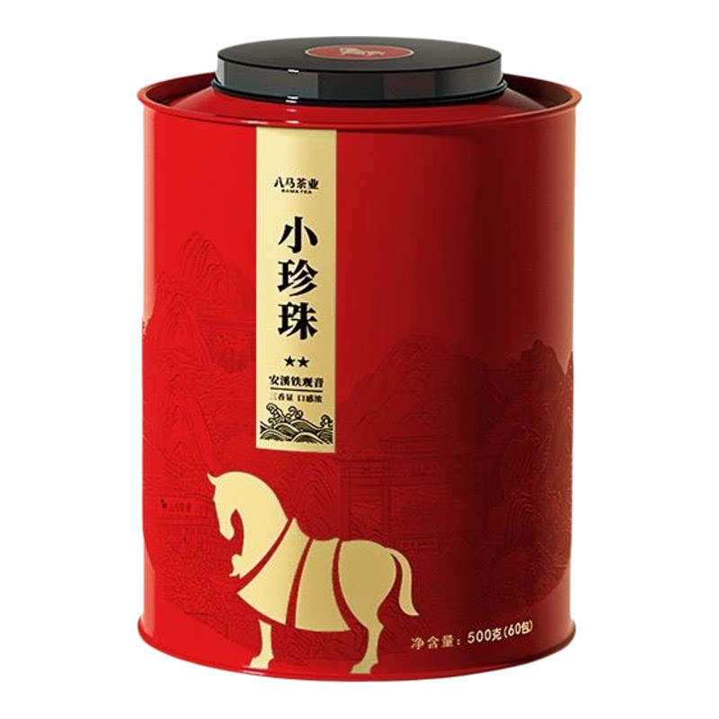 八马茶业小珍珠浓香型安溪铁观音大红袍