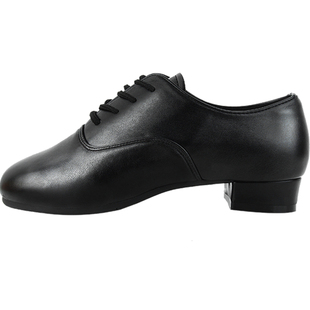 儿童男摩登舞鞋低跟平跟软底国标舞鞋男童男生拉丁华尔兹舞鞋男款