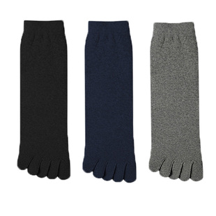 五指袜男纯棉袜防臭秋冬季加厚款中筒脚趾袜子女士五指头分趾五趾