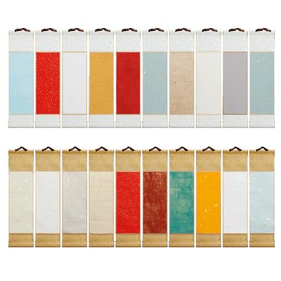 迷你小挂轴空白禅意卷轴批发