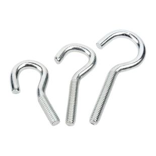 镀锌开口型羊眼螺丝钉加长活节吊环螺丝钩形吊钩带圆圈螺杆螺栓