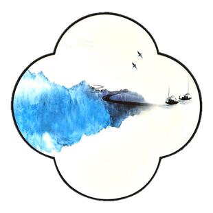 梅花形油画框画布带框沙发背景墙空白异形画框定做玄关装饰画画框加厚纯棉亚麻肌理画框墙壁挂画丙烯画布定制