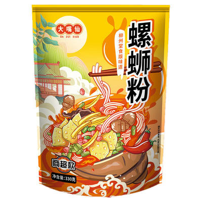 大嘴仙螺蛳粉柳州正宗螺狮粉广西原味螺丝粉米粉速食商超同款酸辣