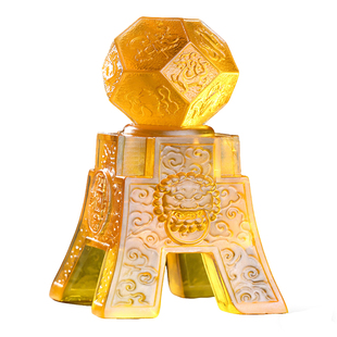 玲珑财宝乾坤仪琉璃摆件2026马年本命年吉祥物家居客厅办公室饰品