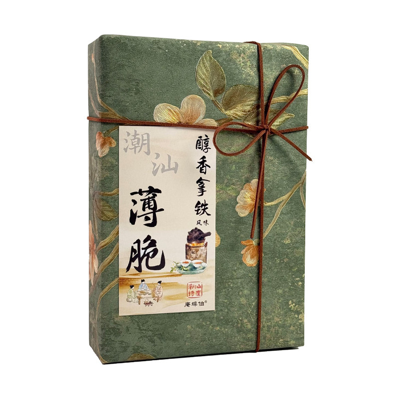 潮汕特色伴手礼拿铁薄脆咖啡饼干