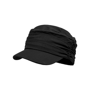 黑色褶皱马术帽女春夏薄款高级感显脸小时尚百搭复古英伦鸭舌帽子