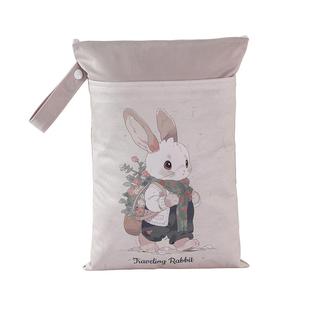 儿童幼儿园脏衣袋防水干湿分离大容量便携手提宝宝换洗衣服收纳袋