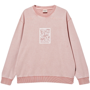 杰克琼斯男装秋冬卫衣新款纯棉字母刺绣长袖上衣225333129