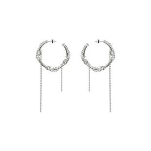 KVK THE NET 网系列垂落织线流动耳钉 送情侣送女友送闺蜜礼物