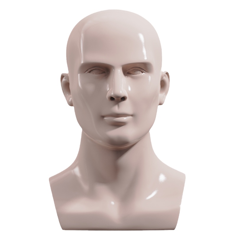 人头模特头模造型展示架 人脸模型假人头模特模具头部模型 模特头