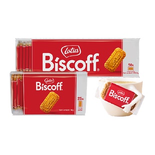 Lotus Biscoff比时咔和情焦糖饼干75片酥脆美味零食饼干咖啡搭档
