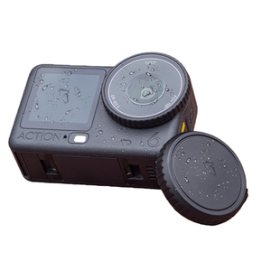 适用于DJI大疆Action6原装玻璃镜头保护盖灵眸运动相机硅胶镜头盖防刮花防碰撞安全保护防摔钢化膜收纳包配件