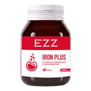 澳洲EZZ甘氨酸铁补血能量片补铁补血成人儿童保健品60粒