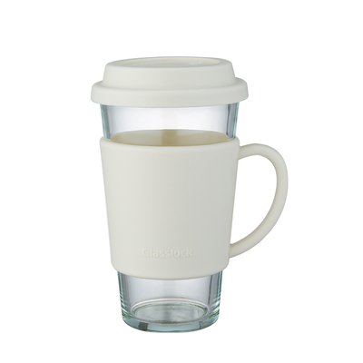 Glasslock进口玻璃带把水杯500ml