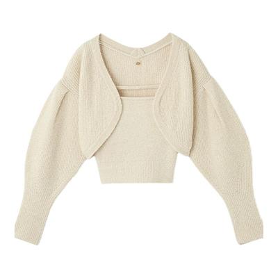 甜美针织衫LILYBROWN两件套吊带