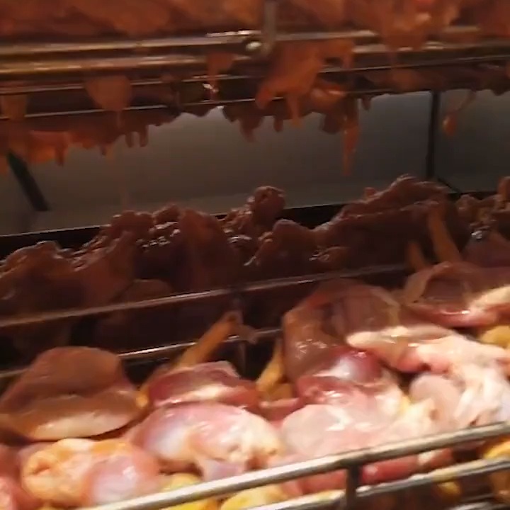 跨境立式旋转烤鸡炉电热商用自动旋转烤鸭炉电烤炉恒温燃气烤鸭炉