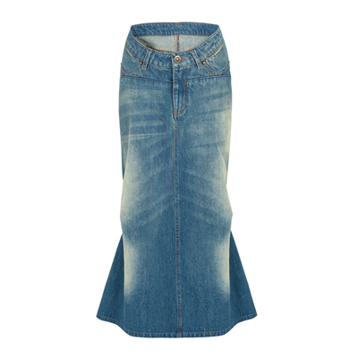 半身裙鱼尾裙休闲H型拼接