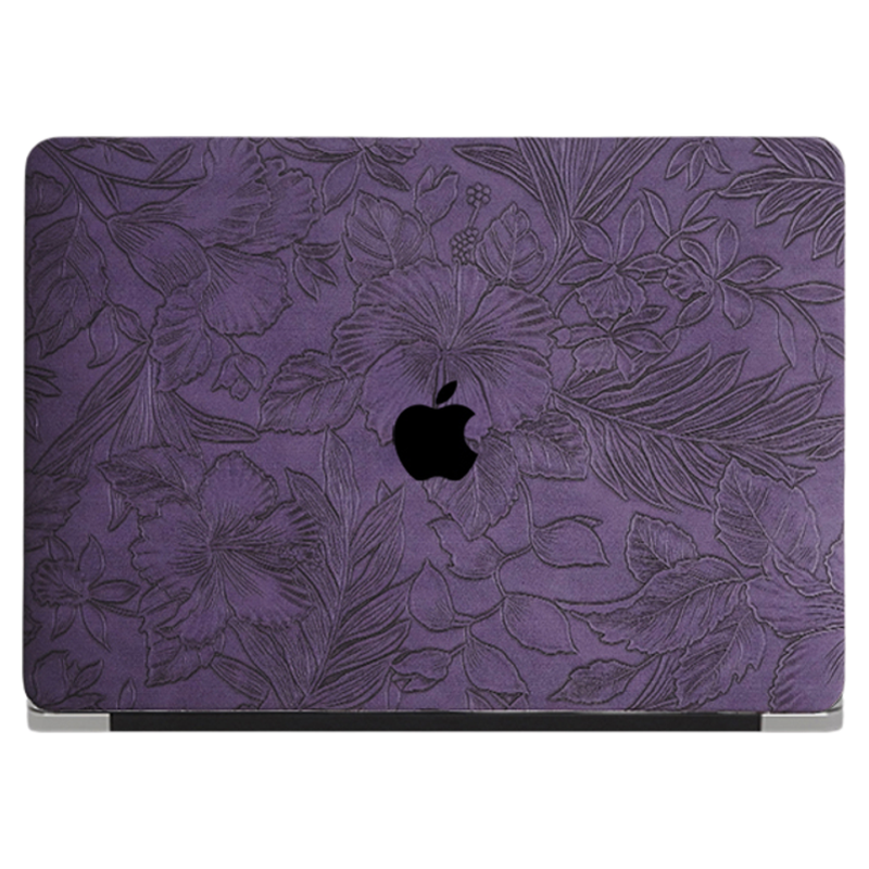 精美压花 冷艳紫 Mac壳Mac13.6寸M1保护套air15寸电脑壳pro13