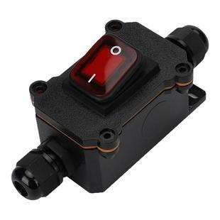 30A大电流防水开关220V中途改加装12v/24V按钮手捏16A直流开关线