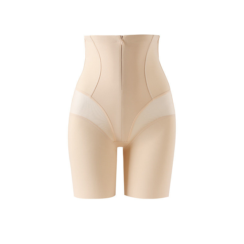猫人强塑收腹裤高腰拉链美体裤强力收小肚子产后提臀大码塑身内裤