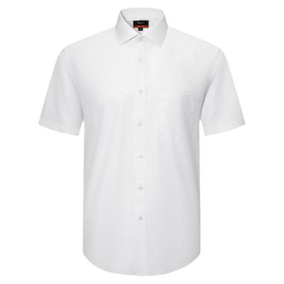 【易打理】G2000男装2025夏季商场同款棉质混纺亲肤斜纹短袖衬衫.