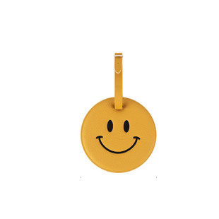 韩国fenice爱心四叶草笑脸皮革旅行行李牌姓名信息防丢吊牌包挂牌