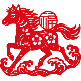 马年传统福禄寿喜财吉十二生肖福字门贴喜庆风春节过年新年玻璃贴