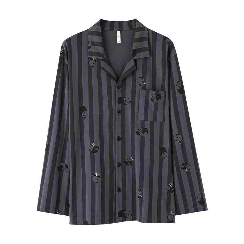 佐印男款睡衣套装纯棉家居服秋季