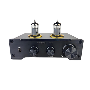 蓝鸟胆前级D200前置放大 电子管6J1/6K4润色声音饱满高低音可调