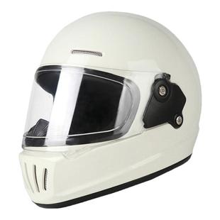 3c认证复古机车全盔摩托车头盔男女四季巡航踏板电动车小盔体头盔