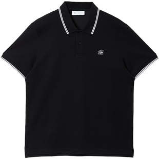 【肌理】杰克琼斯秋季翻领T恤高级海鸥领短袖polo衫男装新款式士