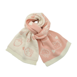 韩版氛围感粉色针织围巾女款冬季大头围雷锋帽子加厚护颈保暖围脖