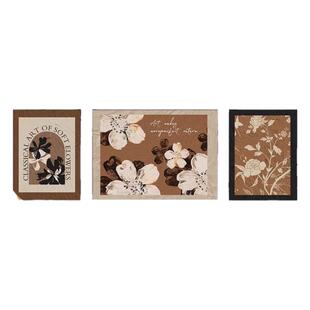 中古风客厅装饰画法式复古三联画高级感沙发背景墙挂画美拉德壁画