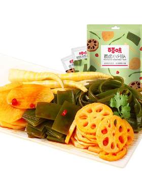 百草味素食豆干海带礼包零食510g