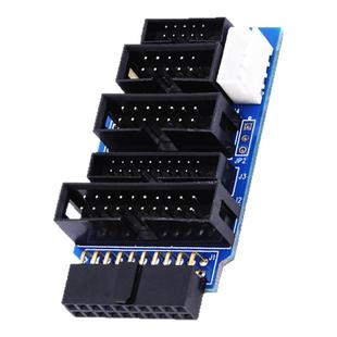 配套JLINK V8V9V10V11配件7种排线 SWD转接板JTAG2.54mm2.0彩色