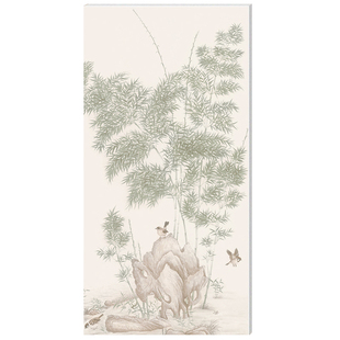 远晶600x1200新中式粉蔷薇花砖复古花鸟图仿古砖全瓷通体防滑耐磨