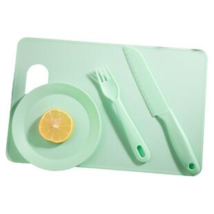儿童塑料刀幼儿园用塑料安全水果刀具不伤手玩具菜刀小刀套装早教