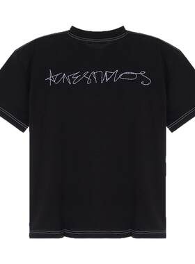 ACNE STUDIOS 秋冬新款男士宽松短袖圆领T恤银泰百货 301574