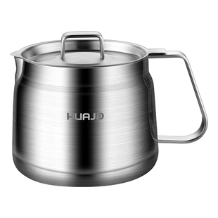 华际达滤油壶304不锈钢厨房家用过滤猪油渣大容量储油容器装油瓶