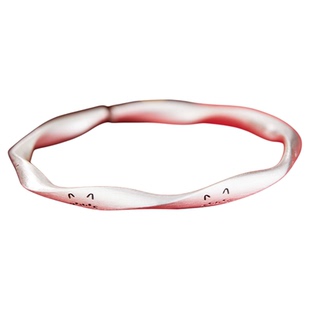 顺钦银楼S9999纯银手镯女年轻款莫比乌斯环小猫足银镯子闺蜜礼物