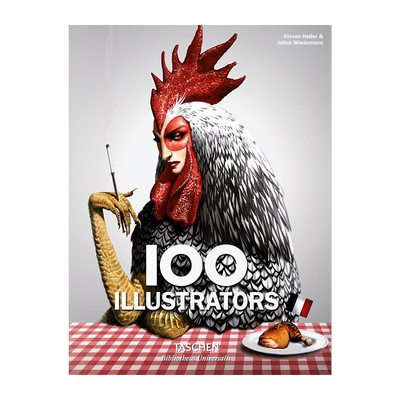 【现货】[TASCHEN出版]100 Illustrators 100个插画师 艺术作品收录全集 英文原版图书籍进口正版Bibliotheca Universalis
