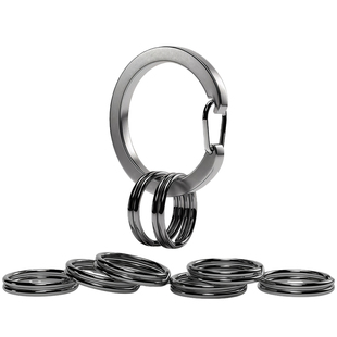 Q26新款实用便捷突破创新304不锈钢开口弹簧开口圈钥匙圈环子母圈