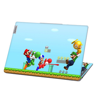 适用ThinkBook联想Pro14小新16彩色笔记本电脑贴膜Mario超级马里奥来图定制外壳贴纸不留胶PLUS可爱Air保护膜