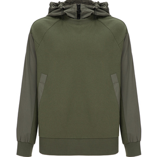 【敖瑞鹏左奇函董思成同款】MWO 拼接连帽重磅磨毛卫衣男女同款