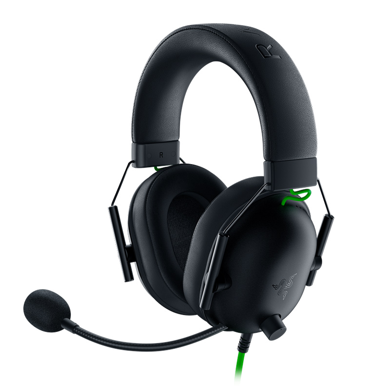 Razer雷蛇旋风黑鲨V2 X头戴式电竞游戏耳机麦克风7.1环绕声CSGO