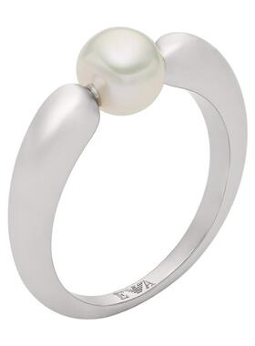 阿玛尼女士圆形珍珠时尚优雅戒指