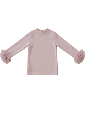 女童粉色网纱蛋糕蓬蓬裙亮片礼服