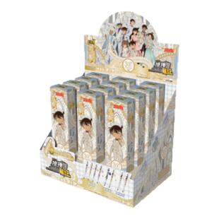 卡游名侦探柯南推演版中性笔第1弹正版周边柯南文具黑色签字按动水笔学生考试刷题用文具整盒装官方旗舰店